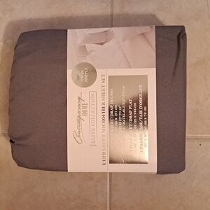 ✨️NEW✨️ Contemporary Home Elite Collection Gray Microfiber Sheet Set - TWIN